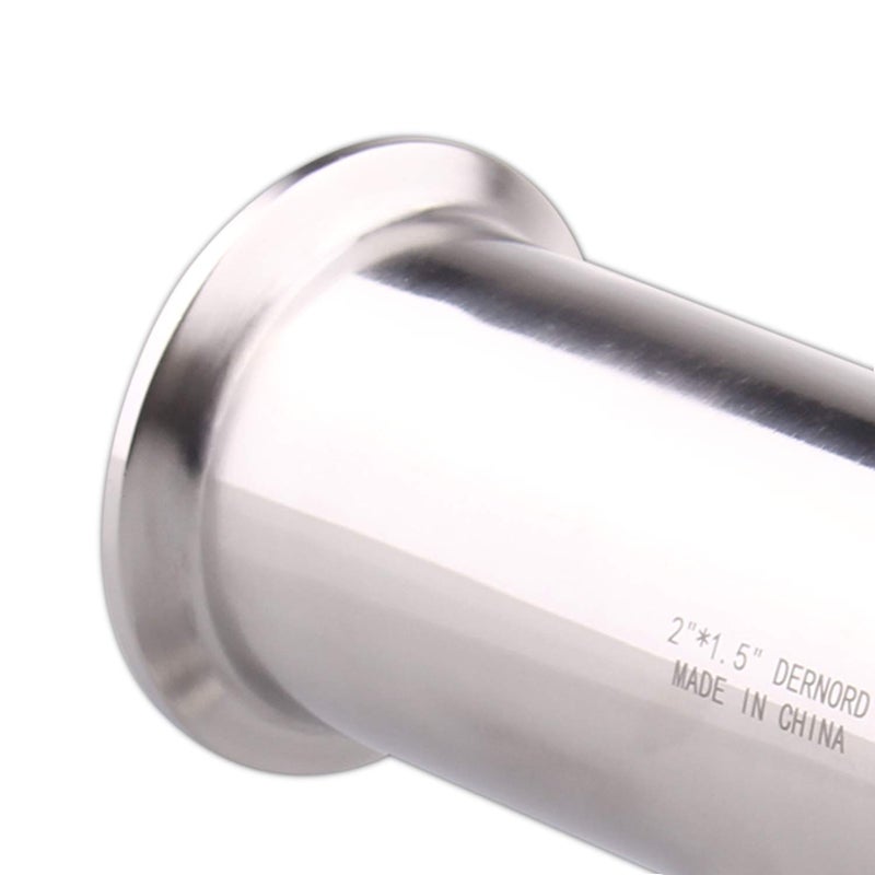 DERNORD Reducing Clamp Tee 3 Way Stainless Steel 304 Sanitary Fitting (2 inch x 2 inch x 1.5 inch) - Image 4